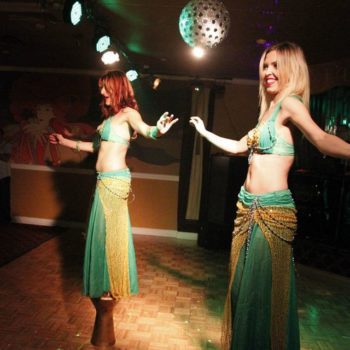 Contemporary belly dancers