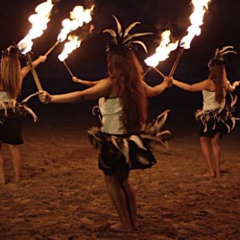 Hawaiian cultural performers